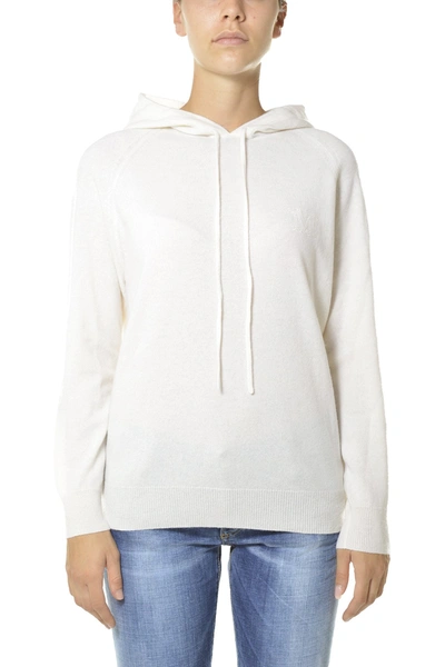 Max Mara Caden Wool And Cashmere Hoodie In White