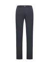 Pt01 Delave Stretch Tricotine Slim Fit Dress Pants In Blue