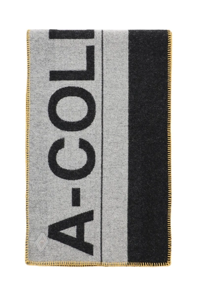 A-cold-wall* Contrasting Logo-print Scarf In Black