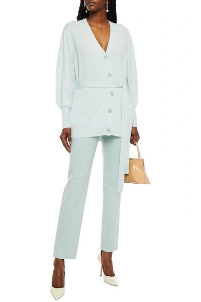 Zimmermann Belted Cashmere Cardigan In Mint
