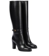 GUCCI LEATHER KNEE-HIGH BOOTS,P00583855
