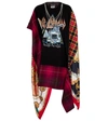 Junya Watanabe Printed Cotton, Silk And Wool T-shirt In Multicoloured
