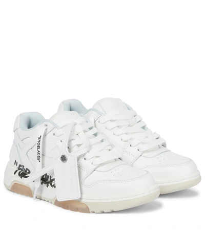 OFF-WHITE OUT OF OFFICE LEATHER SNEAKERS,P00611256