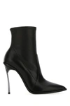 CASADEI BLACK NAPPA LEATHER ANKLE BOOTS  BLACK CASADEI DONNA 40