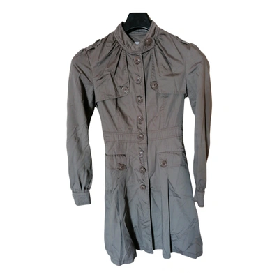 Pre-owned Silvian Heach Trench Coat In Camel