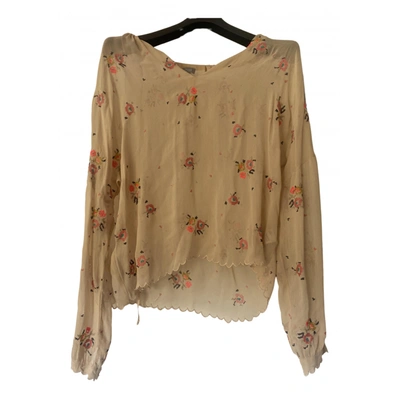 Pre-owned Hoss Intropia Blouse In Beige