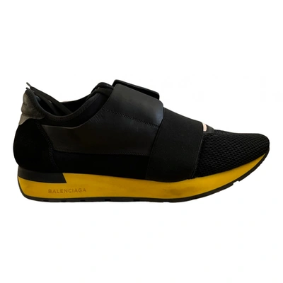 Pre-owned Balenciaga Race Trainers In Black