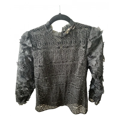 Pre-owned Michael Kors Lace Blouse In Black