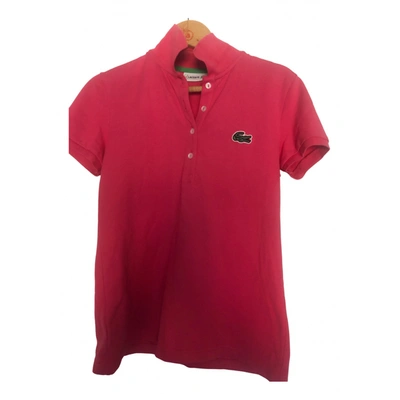 Pre-owned Lacoste Polo In Pink