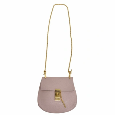 Pre-owned Chloé Drew Leather Handbag In Pink