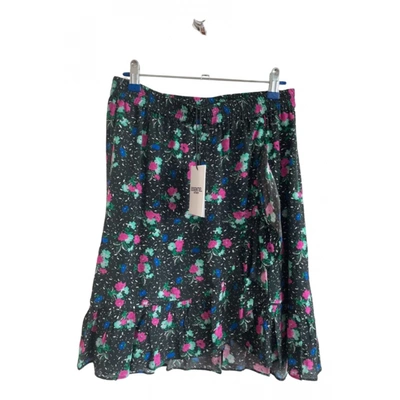 Pre-owned Essentiel Antwerp Silk Mini Skirt In Black