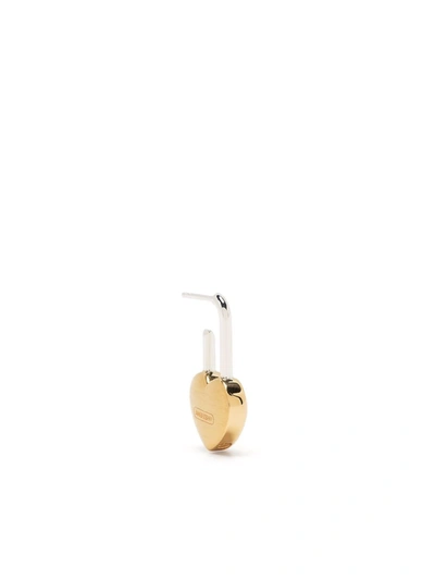 AMBUSH SMALL HEART PADLOCK EARRING