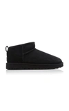 Ugg Round-headed Flat-bottomed Short Boots In Black