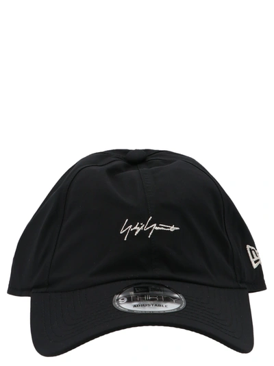Yohji Yamamoto Logo刺绣缝线棒球帽 In Black