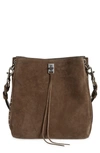 Rebecca Minkoff Darren Deerskin Leather Shoulder Bag In Porcini