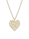 Sydney Evan 14k Yellow Gold Nugget Heart Pendant Necklace