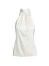 Ramy Brook Lori Silk Halter Top In Ivory