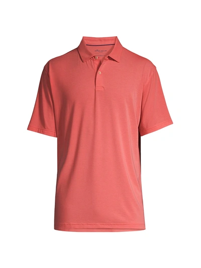 Peter Millar Drirelease Natural Touch Polo Shirt In Clay Rose