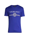 Versace Logo T-shirt In Lapis