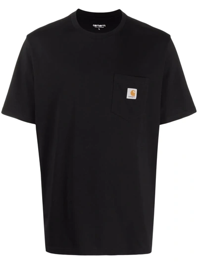 Carhartt S/s Pocket T-shirt In Black