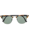 Ray Ban Clubmaster Sunglasses In Brown