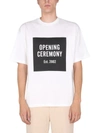 Opening Ceremony White Box Logo T-shirt In White