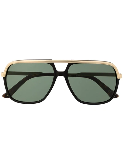 Gucci Pilot-frame Sunglasses In Green