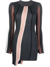 Ambush Vertical-stripe Knitted Top In 灰色