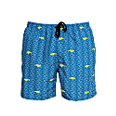 Aulala Paris Aulaia X Lorieux - Men's Artistic Swim Shorts - Blue