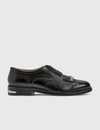 Toga Virilis Black Polished Brogues In Black