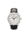 Frederique Constant Black & Silver Classics Quartz Chronograph Watch In White