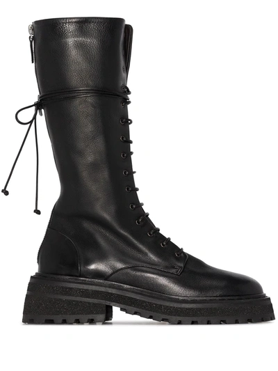 Marsèll Black Carro 28 Leather Boots