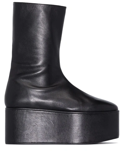 Molly Goddard Black Corinthia 90 Leather Boots