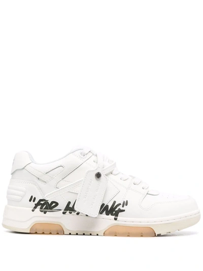 Off-white Men's Out Of Office For Walking Trainer Sneakers In Black