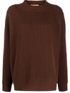 THE ANDAMANE RIBBED KNIT WOOL-CASHMERE JUMPER