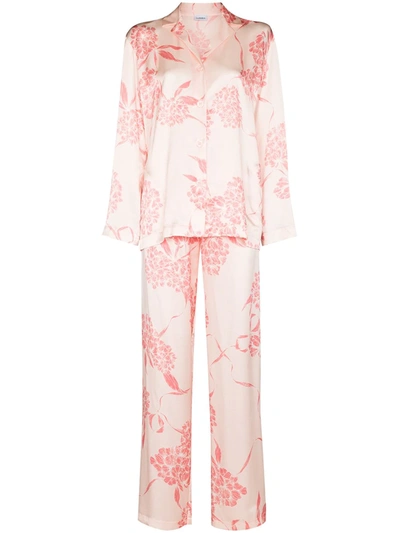 La Perla Floral Pattern Pyjamas In Pink