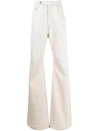Rick Owens Bolans Bootcut Jeans In Neutrals
