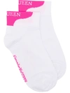 ALEXANDER MCQUEEN LOGO-INTARSIA SOCKS