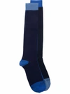 Altea Colour Block Ankle Socks In Blue