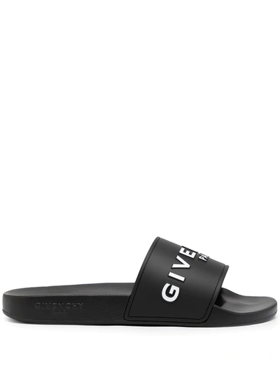 Givenchy Man Sandals Black Size 8 Thermoplastic Polyurethane