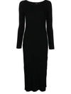 Theory Varetta Admiral Crepe Sheath Dress, Black In Black