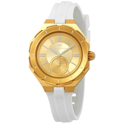Technomarine Cruise Sea Gold Dial Ladies Watch Tm-118005 In Gold / Gold Tone / White