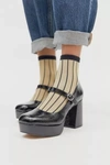 Urban Outfitters Uo Sadie Mary Jane Platform Heel In Black
