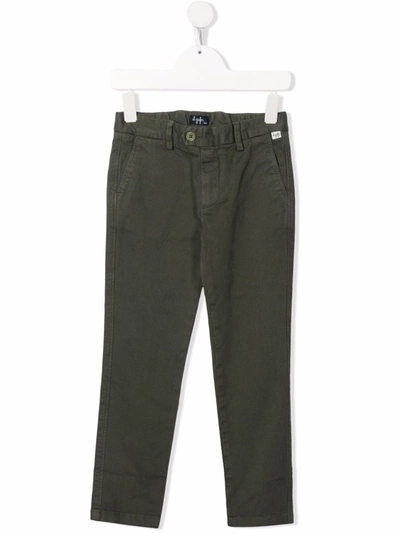 Il Gufo Kids' Slim-cut Trousers In 绿色