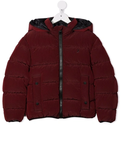 Herno Kids' 'igloo' Padded Jacket In Red