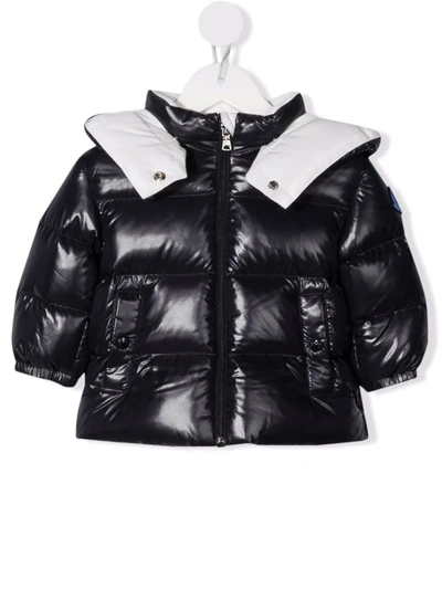 Moncler Babies' Padded Hooded Jacket In 蓝色