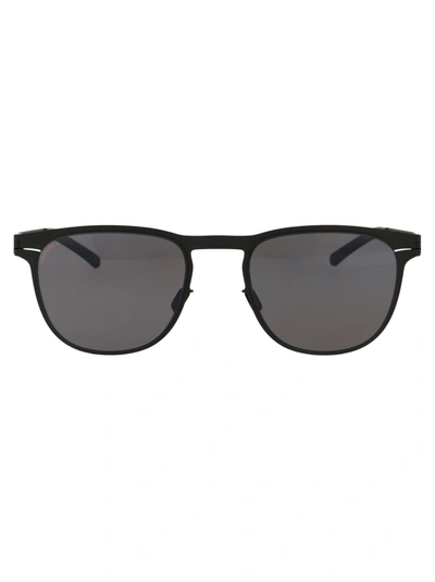 Mykita Stanley Sunglasses In 002 Black Polpro Hicon Grey