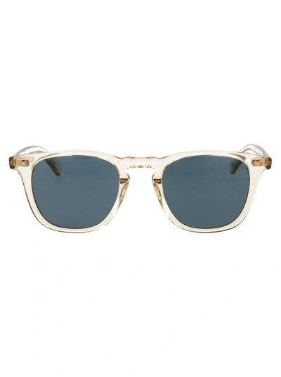 Garrett Leight Brooks X 48 Sunglasses In Champagne/blue Smoke