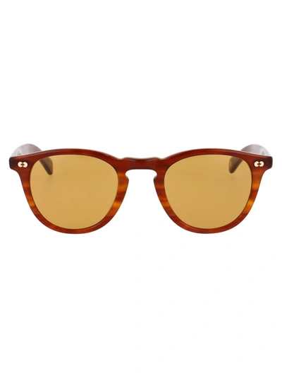 Garrett Leight Hampton X 46 Sunglasses In H Amber Tort/p Maple