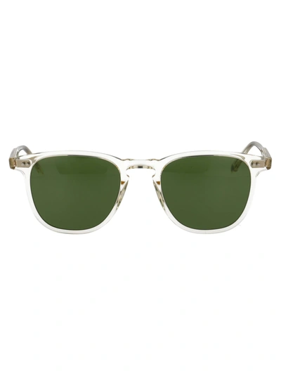Garrett Leight Brooks 47 Sunglasses In Pure Glass/pure Green